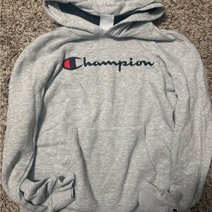 Champion Heather Gray Kids Hoodie